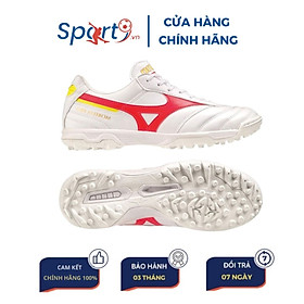 Hình ảnh Giày đá bóng chính hãng Mizuno Morelia II Pro AS - Trắng/Đỏ/Vàng - P1GD231464