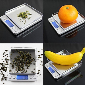 Mua Cân điện tử tiểu ly 3 KG (tặng kèm 2 đĩa nhựa) (I2000)