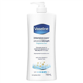 Vaseline Intensive Care Advanced Strength Fragrance Free Body Lotion 750ml
