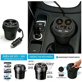 Mua 1 CÁI CHIA TẨU SẠC BÁO VON ẮC QUY CAO CẤP TRÊN XE HƠI ÔTÔ MẪU MỚI CHẤT LƯỢNG