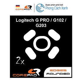 Mua Feet chuột PTFE Corepad Skatez Logitech G102 / G203 / G PRO Wired / G PRO HERO Wired - 2 Bộ - Hàng Chính Hãng