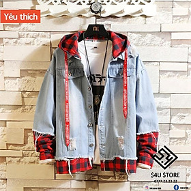 Được Kiểm Hàng Trước  Áo khoác jeans HÀNG SIÊU CẤP