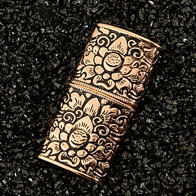 Mua Bật Lửa Xăng Đá Họa Tiết Hoa Văn Cổ Màu Đồng Đỏ