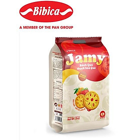 Bánh quy Jamy nhân Thạch hoa quả hương Dâu- Cam túi 304 gam - Bibica