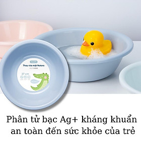 Mua (HCM)Chậu rửa mặt Notoro cho bé thau nhựa tắm gội đầu size 21/27/32cm