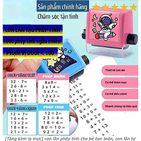 Mua Máy In Con Lăn Tạo Phép Tính Cộng Trừ Nhân Chia Cho Bé Học Toán