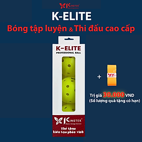 Bóng Pickleball thi đấu và tập luyện cao cấp Kingtek K-Elite (Chứng nhận USAPA) l Hộp 3 bóng