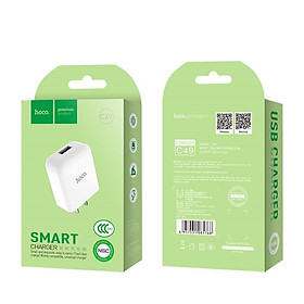 Mua Củ Sạc Nhanh 2A Hoco C49 Cho iPhone  iPad  Samsung  Xiaomi ... Thiết Kế Đẹp  Nguyên Seal - Hàng Chính Hãng