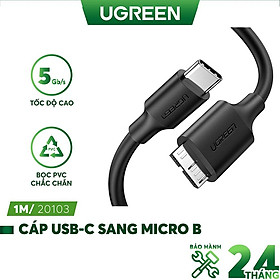 Mua Cáp USB type C sang Micro B dài 1m UGREEN US312 20103 tốc độ truyền dữ liệu nhanh - Hàng chính hãng