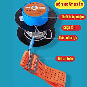 Mua Dây Thoát Hiểm Hạ Chậm Nhà Cao Tầng Cho Gia Đình Nhiều kích thước từ 2 3 đến 33 tầng_TBCP09