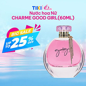 Nước Hoa Nữ CHARME GOODGIRL 60ml Lưu Hương Lâu Phong Cách Cá Tính, Gợi Cảm, Nổi Bật Chính Hãng