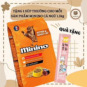 Thức ăn cho mèo MININO TUNA vị cá ngừ 1.3kg