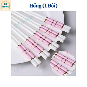 Mua Đũa Gốm Sứ An Toàn  Không Mốc  Không Trơn  Dễ Vệ Sinh  Màu Trắng Viền Màu