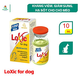 Vemedim Loxic for dog thuốc tiêm giảm sưng viêm, kháng viêm, giảm đau, tiêm 1 liều duy nhất, chai 10ml