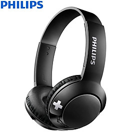 Philips (PHILIPS) Bluetooth headset wire bass Bass + SHB3075 (black)