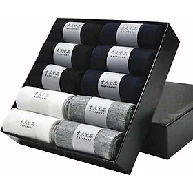 Hộp 10 Đôi Tất Cổ Cao Chống Hôi Chân Xuất Nhật Cho Nam