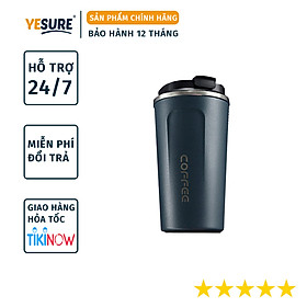 Bình Nước Giữ Nhiệt Trà Coffe Cao Cấp , Chất Liệu Inox 304 , Kiểu Dáng Hiện Đại - YESURE ( 380ml )