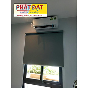 Mua (Rèm ngang 2.0m) Rèm cửa  màn sáo  rèm sáo cuốn 6 màu  vải trơn 2 mặt chống nắng 100%
