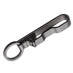 Fashion Belt Keychain Lightweight Unisex Custom Titanium Alloy Keyring