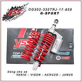 PHUỘC YSS G-SPORT SMOOTH Click-Vario-Vision-Lead-Acruzo-Janus-SH Mode SMOOTH ( Lò xo Đỏ ) tặng kèm lò xo phụ ( mềm hơn )