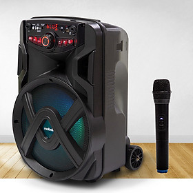 Loa Kẹo Kéo Bluetooth Mini Di Động, Bass 25cm, Công Suất 30W Mobell 1021A Kèm 1 Micro Không Dây - Chính Hãng