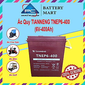 Ắc Quy Thiên Năng Tianneng TNEP6-400 (6V - 400Ah),  ắc quy dùng cho xe điện, xe golf, xe chà sàn