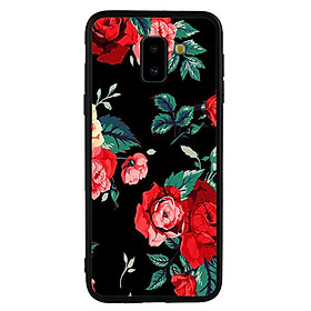 Ốp lưng viền TPU cho Samsung Galaxy J6 2018 - Rose 01