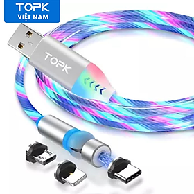 Mua  HÀNG CHÍNH HÃNG  Cáp Nam Châm TOPK AM22 USB - Type-C Nhiều Màu Sắc Dành Cho  Samsung (Note 8  Note 9  Galaxy A70 …) Huawei  Nokia .. - Phân phối bởi TOPK VIỆT NAM