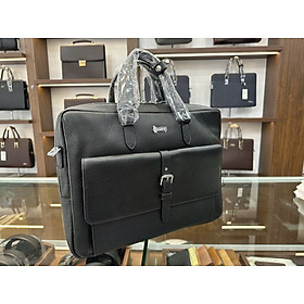 Cặp Công Sở Túi Xách Nam Chính Hãng GENCE GCE31 Da Bò Mềm Cao Cấp Màu Đen Có Dây Đeo Vai