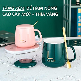 Mua Cốc hâm nóng cao cấp bằng sứ kèm đế điện - Ly sứ kèm đế điện hâm nóng cafe  sữa