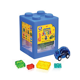 Kẹo dẻo đồ chơi xếp hình 4D hộp 35 - 40g, chất lượng quôc tế, đồ chơi xếp hình cho bé