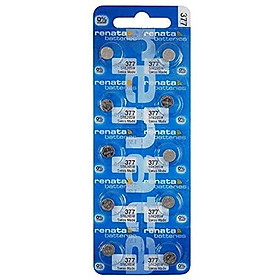 Pin đồng hồ Thụy Sỹ RENATA 377 SR626SW dành cho đồng hồ kim 3 kim (Dạng vỉ 10 viên - Giá theo số viên)