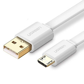 Mua Ugreen UG30681US118TK 1M màu Trắng Cáp sạc truyền dữ liệu USB 2.0 sang MICRO USB dáng dẹt - HÀNG CHÍNH HÃNG