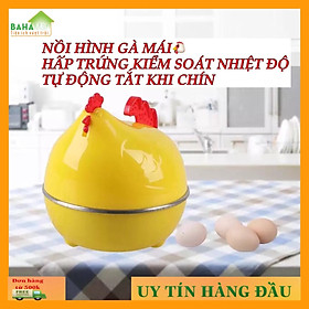 NỒI HÌNH GÀ MÁI HẤP TRỨNG KIỂM SOÁT NHIỆT ĐỘ TỰ ĐỘNG TẮT KHI CHÍN "BAHAMAR" luộc hấp trứng nhanh gọn an toàn
