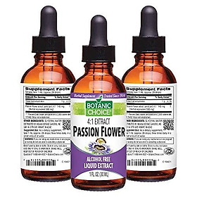Botanic Choice Passion Flower Herb Liquid Extract - Alcohol-Free Herbal Daily Supplement - Promotes Relaxation and Restfulness Eases Stress and Tension for Overall Wellness