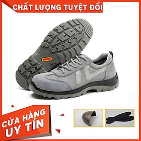 [Mẫu HOT] Giày Bảo Hộ Lao Động 2 TH Kiểu Thể Thao Mũi Thép, Đế Lót Thép BD0089-Chống Đinh/Trơn Trượt Giày Công Trình