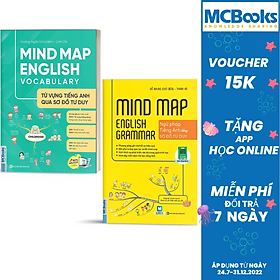 Combo Mindmap English Grammar và Mindmap English Vocabulary - Học Kèm App Online