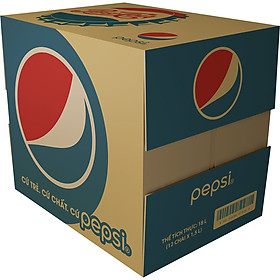 Thùng 12 Chai Nước Giải Khát Pepsi Cola 1,5L