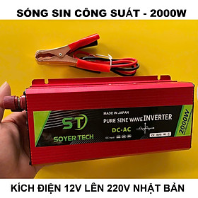Mua Bộ Kích Điện Sóng Sin Chuẩn 12V-220V – 2000W Nhật Bản Inverter   Loại Xịn  Siêu Bền  ĐÈN TRANG TRÍ