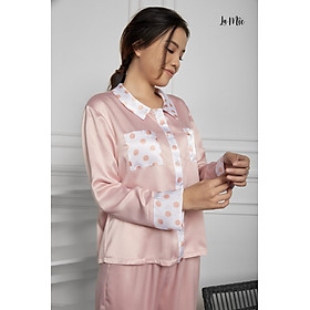 Đồ Bộ Nữ Mặc Nhà Pijama Dài Lụa Satin Maxivic, La Mộc - MM112101