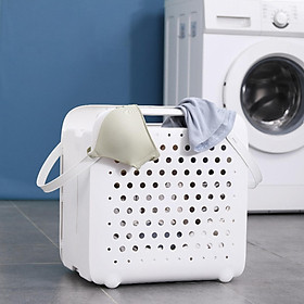Portable Folding Dirty Clothes Storage Basket,Laundry Basket for Bathroom