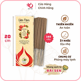 Mua Nhang Trầm Hương Liên Tâm - Nhang sạch nhang xanh - nhang chung cư  ít khói  dịu nhẹ - Nhiều độ dài