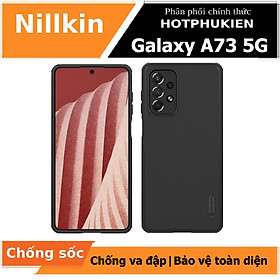 Ốp lưng sần chống sốc cho Samsung Galaxy A73 5G mặt lưng nhám hiệu Nillkin Super Frosted Shield Pro cho khả năng chống sốc cực tốt, chất liệu cao cấp, mặt lưng nhám sang trọng - hàng nhập khẩu