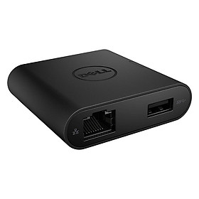 Bộ chuyển đổi Dell DA200 - USB-C to HDMI/VGA/Ethernet/USB 3.0 - Hàng Chính Hãng