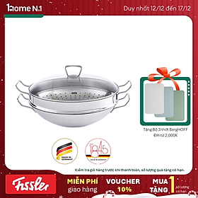 Mua Bộ nồi lẩu + xửng hấp Fissler Nanjing 36cm