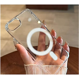 Ốp Trong từ tính cho iPhone 16e hiệu LIKGUS CRYSTAL Magnetic sạc không dây chống sốc chống ố - Hàng chính hãng
