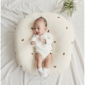 Gối chống trào ngược cho bé Rototo bebe cao cấp khắc phục tình trạng trào ngược dạ dày trẻ sơ sinh hiệu quả - Loại Cotton lụa mẫu mới nhất