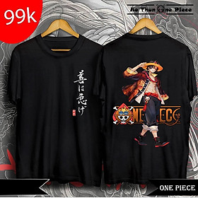Áo Thun In Hình D.Ace One Piece 2 Mặt Áo Đen Cực Ngầu, Cực Đẹp