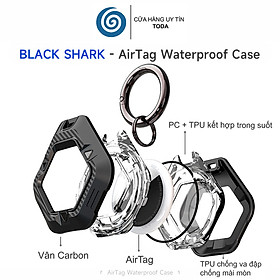 Mua Ốp Bảo Vệ Toàn Diện Chống Nước Chống Va Đập Black Shark cho AirTag - Hàng Chính Hãng