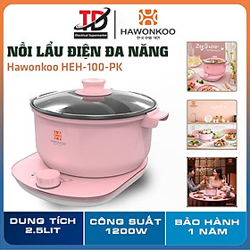 Mua Nồi Lẩu Điện Hawonkoo HEH-100-PK  1200W-2.5Lit  Hàng Chính Hãng